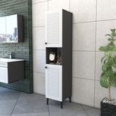 Yıldız Elegance Luxe Beyaz Banyo Boy Dolabı