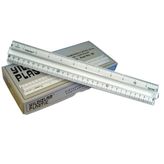 Yıldızlar 96 Plastik Mercekli İnçli 30 cm Standart Cetvel