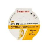 Yıldızlar Çift Taraflı Bant 45MMX25M - 2 Adet - Şeffaf