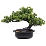 yoerm Yapay Bonsai Ağacı Japon Ardıç Oda Dekoru için Sahte Bitkiler, Uzun 24 cm
