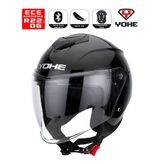 Yohe 852 Shiny Black Motor Kaskı