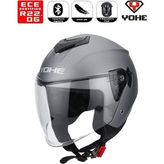 Yohe Motosiklet Kaskı 852-MATT-SOLID-TITANIUM
