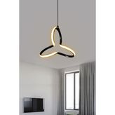 Yonca Modern Sarkıt LED Avize 1 Yıl Garantili - 2 - Siyah