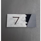 Yönline Black Marble Serisi Kapı Numarası -7