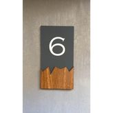 Yönline Yönlendirme Wooden Serisi Dikey Kapı Numarası