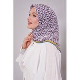 Yosun Yeşili Zigzag Desen Soft Eşarp