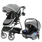 Yoyko City Seyahat Sistem 3 İn 1 Gri Silver Bebek Arabası