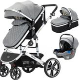 Yoyko Ultimate Travel Sistem 3 in 1 Gri Bebek Arabası