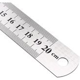 YSB 20 Cm Çelik Cetvel Inç Ölçülü
