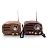 Ytm Ahşap Retro Radyo