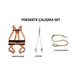 Yüksekte Çalışma Set (Emniyet Kemeri-Lanyard-Tool Lanyard)