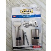 Yuma 68 mm 2'li Set Silindir Barel Çelik Kapı Kilidi