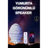 Yumurta Şeklinde Su Dalgalı Speaker Lamba Renkli Şarjlı