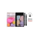 Yumurta Sünger-makyaj Pufu Waterproof Eyeliner Hediyeli