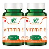 Yurdavit Vitamin E 400 IU İçeren 2x100 Kapsül