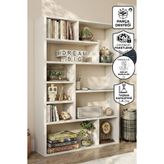 Yurupa Keemon Kitaplık 124cm Beyaz KEE1-W