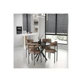Yuvarlak Mutfak Salon Cafe Restoran Masa Sandalye Takımı 4+1