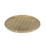 Yuvarlak Soba Tabağı (Bambu) 230mm Japon Stili Bambu Tabak
