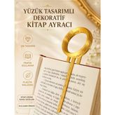Yüzüklerin Efendisi Yüzük Tasarımlı Kitap Ayracı 3D Baskı, Koleksiyonluk & Hediye