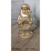 Yy7001 Çelenk Tutan Noel Baba Biblo Silikon Kalıp