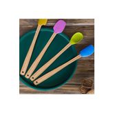 YzHome 4'lü Isıya Dayanıklı Silikon Spatula Seti Silikon Mutfak Seti Renkli Kaşık Spatula Seti