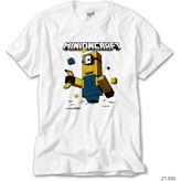 Z Zeplin Minion Minecraft Beyaz Tişört