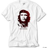 Z zepplin Che Guevara Red Beyaz Tişört - S