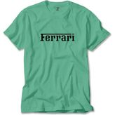 Z zepplin Ferrari Text Black Yeşil Tişört