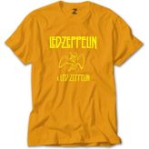 Z zepplin LED Zeppelin Angel Sarı Tişört - M