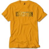 Z zepplin LED Zeppelin Wall Sarı T-Shirt