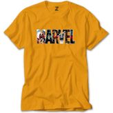 Z zepplin Marvel Spiderman In Post Sarı Tişört - 5XL