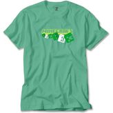Z zepplin Minecraft Skeleton And Creeper Yeşil Tişört