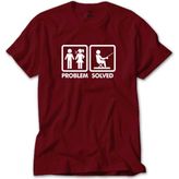 Z zepplin Problem Sloved Balıkçı Kırmızı Tişört - 2XL
