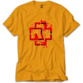 Z zepplin Rammstein Logo 4 Sarı Tişört - 2XL