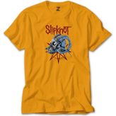 Z zepplin Slipknot Ram Head Sarı Tişört