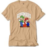 Z zepplin Süper Mario Krem Tişört