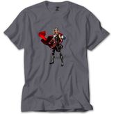 Z zepplin Thor Jane Foster Gri Tişört