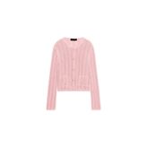 ZARA Ajurlu Triko Hırka, Pembe, beden: L