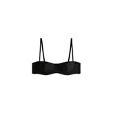 ZARA Balenli Plaj Bikini Üstü, Siyah, beden: M
