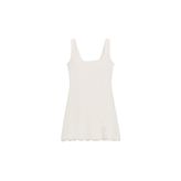 Zara C.basıc Dress Kısa Dokulu Elbise, Ekru