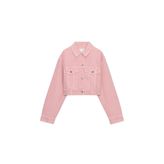ZARA Cepli Denim Ceket, Pembe, beden: S