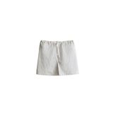 ZARA Çizgili Şort, Ekru, beden: Xs