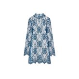 ZARA DANTEL MİNİ ELBİSE Mavi XS