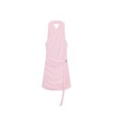 ZARA Drapeli Mini Halter Elbise, Orta-pembe, beden: M
