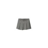 ZARA Kareli Bermuda Etek, Ekru, beden: 5 Yaş (110 Cm)
