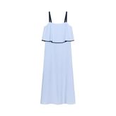 ZARA KOMBİNE MİDİ ELBİSE Açık mavi M