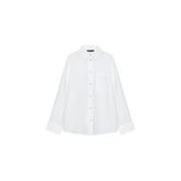 ZARA OVERSIZE MÜSLİN CEPLİ GÖMLEK Beyaz L