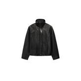 ZARA Oversıze%100 Deri Ceket, Siyah, beden: M