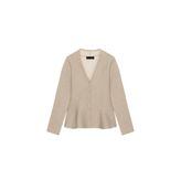 ZARA Peplum Triko Hırka, Bej, beden: L