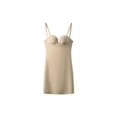 ZARA poliamid BODY SHAPE MİNİ ELBİSE Bej pembe S